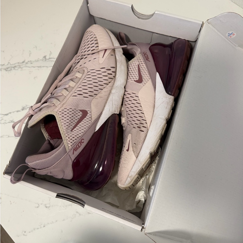 Nike Women's Air Max 270 Pink Mesh Sneakers